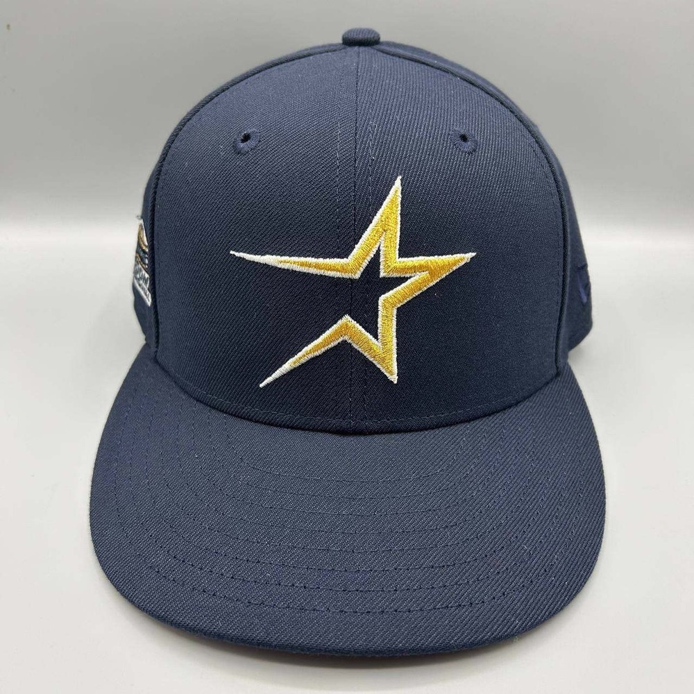 Houston Astros Hat Men 7 1/4 Navy Pink 59Fifty New Era MLB Fitted Cap